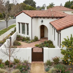 Cozy Spanish Courtyard With Orchard Entry