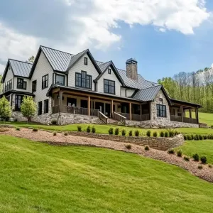 Majestic Abode on the Hillside Landscape