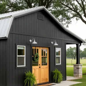 A Cozy Coal Corner with a Golden Entrance
