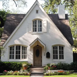 Picture-Perfect White Brick Charmer