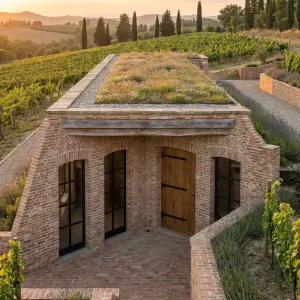 Vineyard Brick Haven Under Green Roof