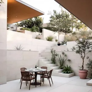 A Mid-Century Modern Oasis: Terrace Dreams Come True