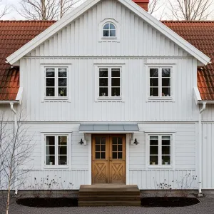 Swedish Snow-Blessed Dwelling with Rustic Charm