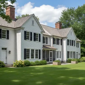 Twin-Chimney Whiteboard Colonial