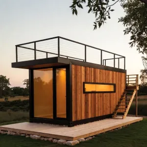 Rooftop Deck Cedar Micro Loft
