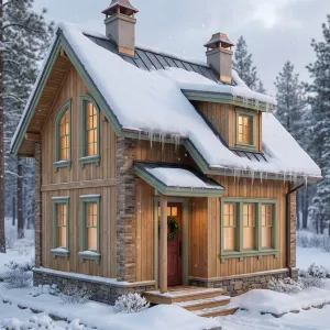 Snowcrest Carriage Cottage With Lantern Glow