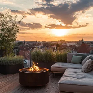 Sunset Serenity on the Rooftop