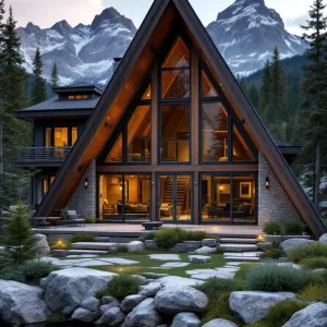 Triangle of Tranquility: A Mountain Chalet Whimsy