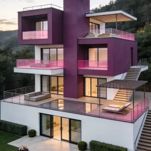 Magenta Terraced Skybox Villa