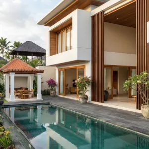 Clean Line Pool Courtyard Escape