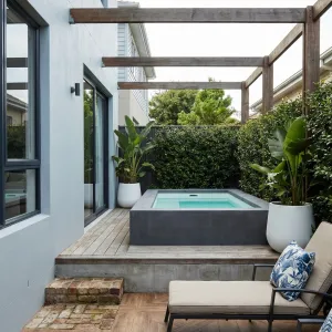 Slim Courtyard Plunge Pool Hideout