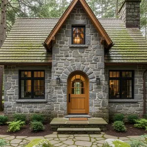 Stone-Faced Forest Cottage