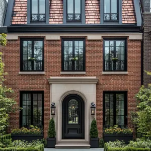 Chic Townhouse with Brick Facade