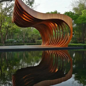 Flowing Elegance Reflecting Nature
