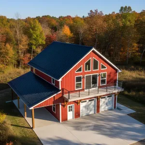 Cardinal Balcony Gable Barndo