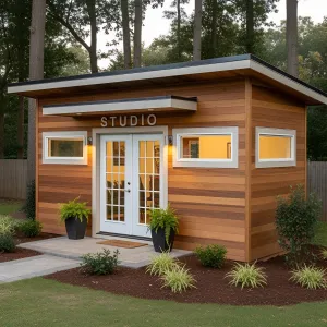 Charming Nook with Wooden Finesse