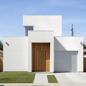 Sunlit Cubes Entry House