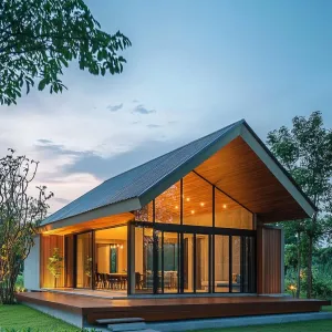 Preview of Sunset Serenity: A Thai Timber Delight