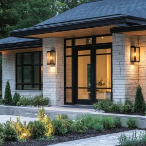 Modern Stone Dwelling Under the Canopy