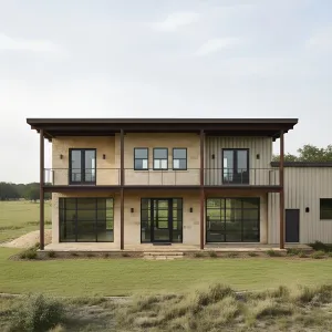 Sunlit Plains Steel Villa