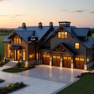 Majestic Barnhouse Radiating Warmth