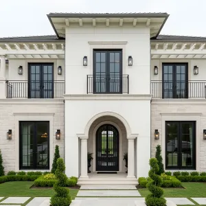 Mediterranean Majesty: Graced by Terraces and Trim