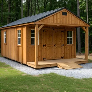 Rustic Cabin Retreat With Inviting Veranda
