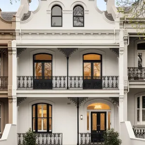 Crisp White Delight with Iron Flourishes