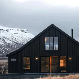 Cozy Fortress Under Snowy Peaks