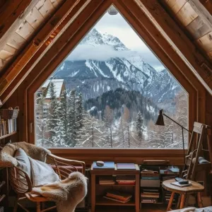Converted Attic With Skylights