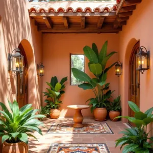 Terracotta Escape with Vibrant Foliage