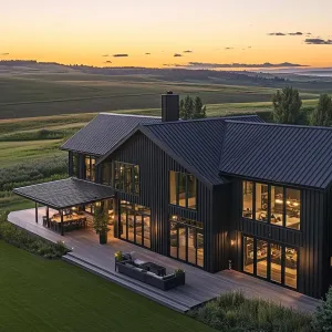 Sunset Sanctuary: A Gabled Glow