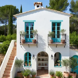 Turquoise Balcony Courtyard Casita