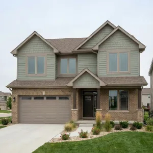 Sage Brickfront Family Corner Residence