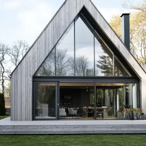 Nordic House With a Touch of Glass