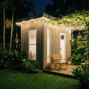 Tropical Fairylight Garden Studio Nook