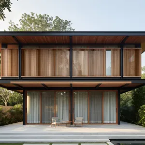 Sunshade Lattice Garden Villa