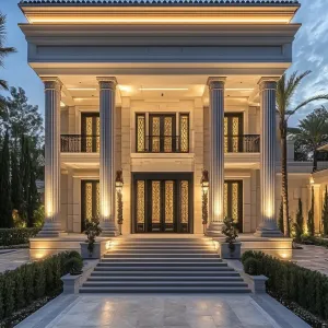 Illuminated Grandeur: The Pillared Sanctuary