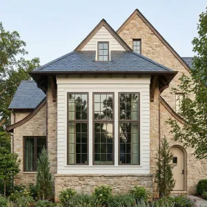 Country Cottage Bay With Towering Windows