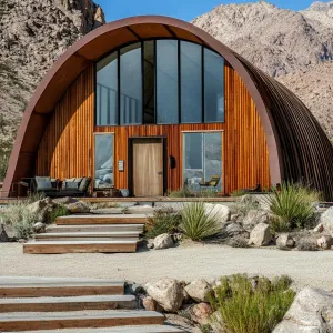 Curved Mountain Retreat