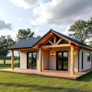 Charming Woodland Cabin with a Porch