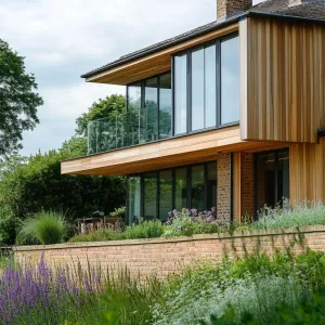 Cedar Shiplap and Brick Mix