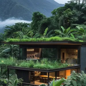 Cabin With Rooftop Garden