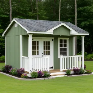 Loveable Lime Lodge With Petite Porch