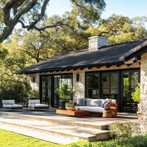 Brick Ranch Retreat: Lounge Under the Live Oaks
