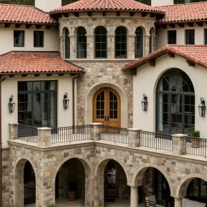 Majestic Mediterranean Manor with Curvy Charms