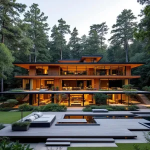 Mid Century Masterstroke With a Woodland Embrace