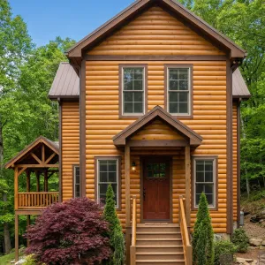 Garden Grove Two-Story Log Cabin