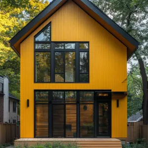 Sunflower Dreamscape with Modern Windows