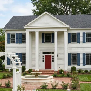 Red Door Blue Shutters Classic Estate